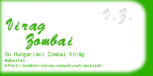 virag zombai business card